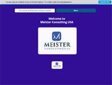 Tablet Screenshot of meisterconsulting.com